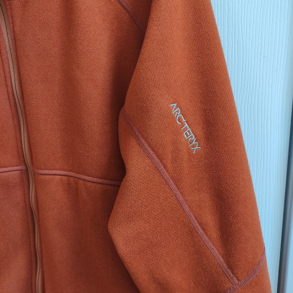 Arcteryx Arc'teryx Polartec Fleece Jacket Full Zip Made in Canada Orange men's L - Picture 2 of 13